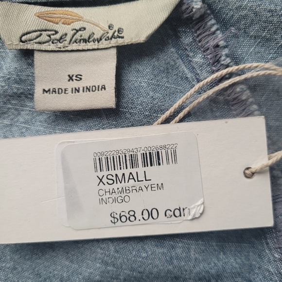 Bob Timberlake Chambray Embroidered Top, BNWT, Size XS - Picture 7 of 8